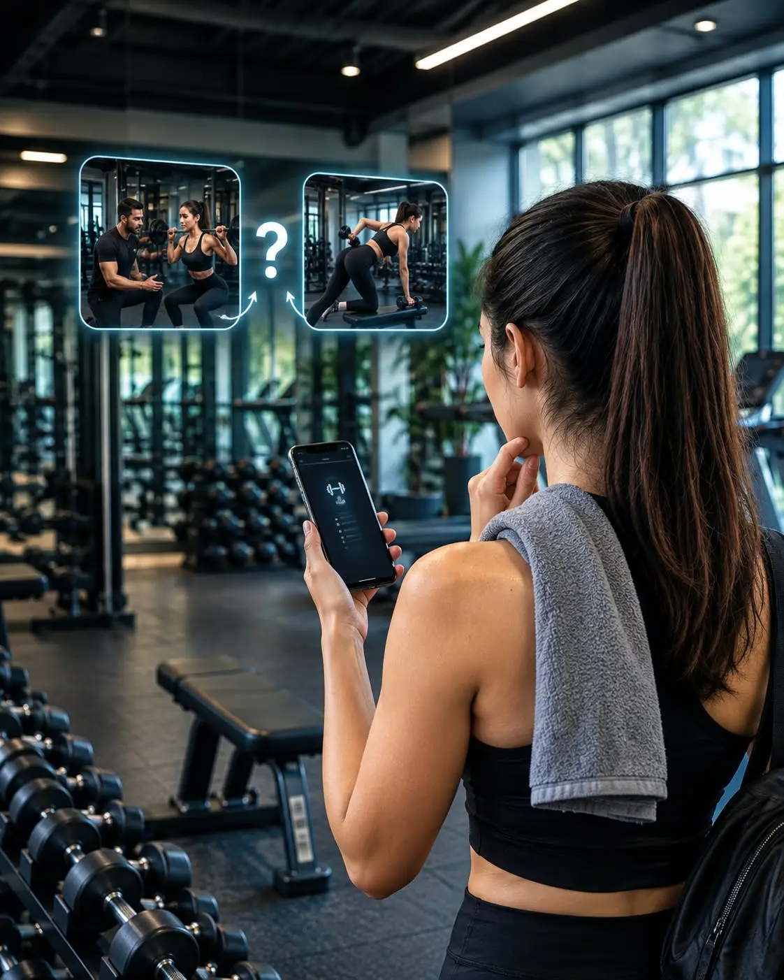 Personal trainer at the gym